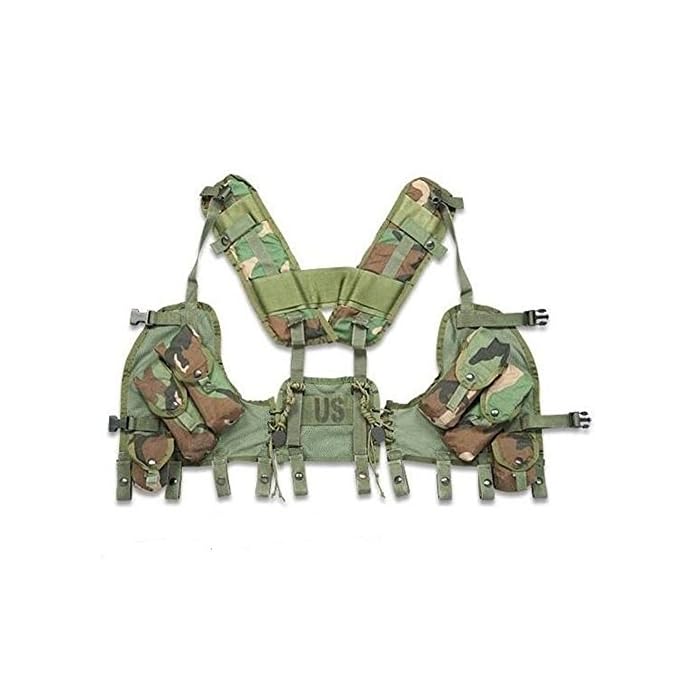 Buy New Made in USA Army Military Woodland Camo Camouflage Enhanced Tactical Load Bearing Vest