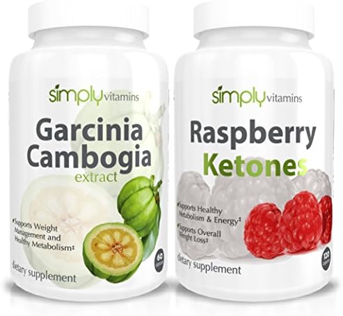 Simply Vitamins Garcinia Cambogia / Raspberry Ketones Combo Stack