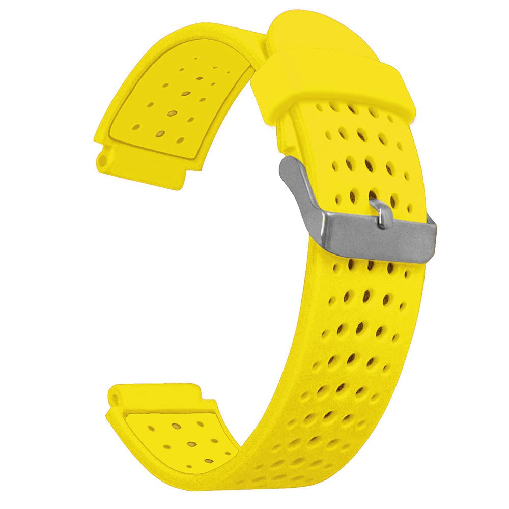 AISPORTS Compatible with Garmin Forerunner 735 Strap Silicone, 15mm Soft Breathable Silicone Strap Sport Wristband Replacement Strap for Garmin Forerunner 735XT/220/230/235/620/630/Approach S20/S5/S6