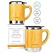 Stainless Steel Bamboo Coffee Mugs with Handle & Spill Resistant Lids (Set of 2), Natural Wood Wooden Light Unbreakable Design Eco Friendly Insulated Coffee Tea Travel Mugs; 11 Oz.