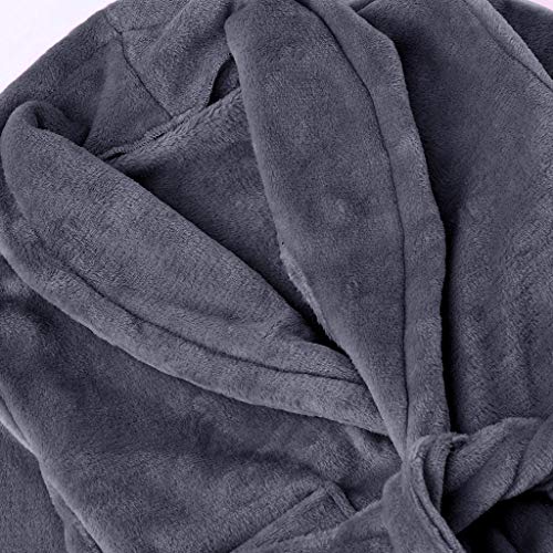 Clacce Respirant Peignoir Enfant à Manches Longues de Couleur Unie Vêtements de Nuit Pyjamas Robe de Bain Doux pour Garçons et Filles