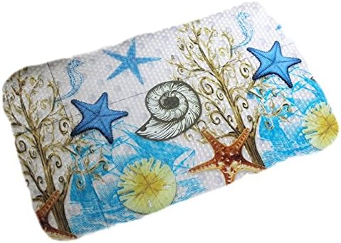 Komanic Anti-Slip Soft Rubber Baby Kids Safety Shower Tub Bath Mats, Sea