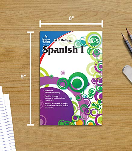 Carson Dellosa Skill Builders Spanish Workbook for Kids Ages 5-12 ...