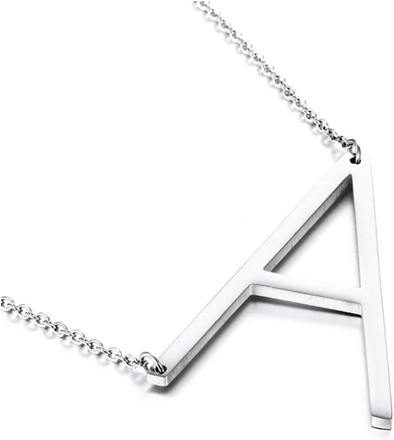 Expression Jewelry Stainless Steel Alphabet Initial Necklace