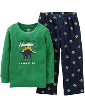 2 Piece Pant PJ Set (Baby) - Dinosaur-12 Months