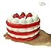 HooMore 4.3'' Jumbo Cake Squishies Slow Rising,Strawberry Cake Cream Squishies Kawaii Colossal Scented Toys for Play 1 PCS Random