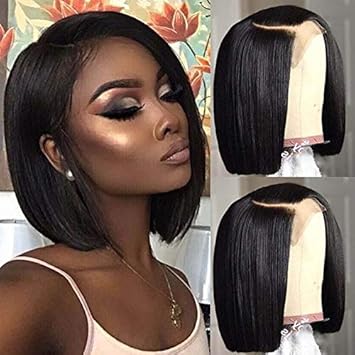 Amazon Com Rj Hair Right Side Part Bob Lace Front Wigs Synthetic