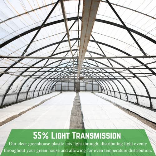 Farm Plastic Supply White Greenhouse Plastic Sheeting 6 mil (40