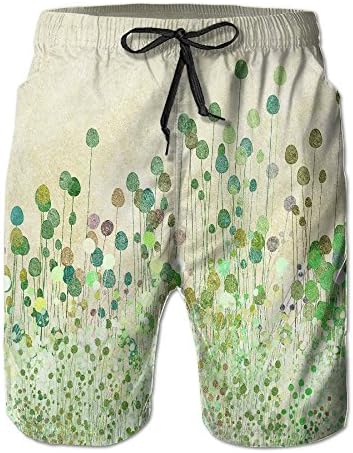 Huenem Cool Vintage Printed Quick Dry Beach Shorts For Men Boys