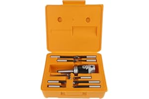 ENKELBRUKE MT2 -M10 F1-12 50mm Boring Head with 9pcs 12mm Boring Bars Connecting Rod Milling Machine Accessories