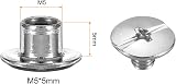 sourcing map M5 x 5mm Chicago Screws Silver Tone Carbon Steel Binding Posts 50 view 2