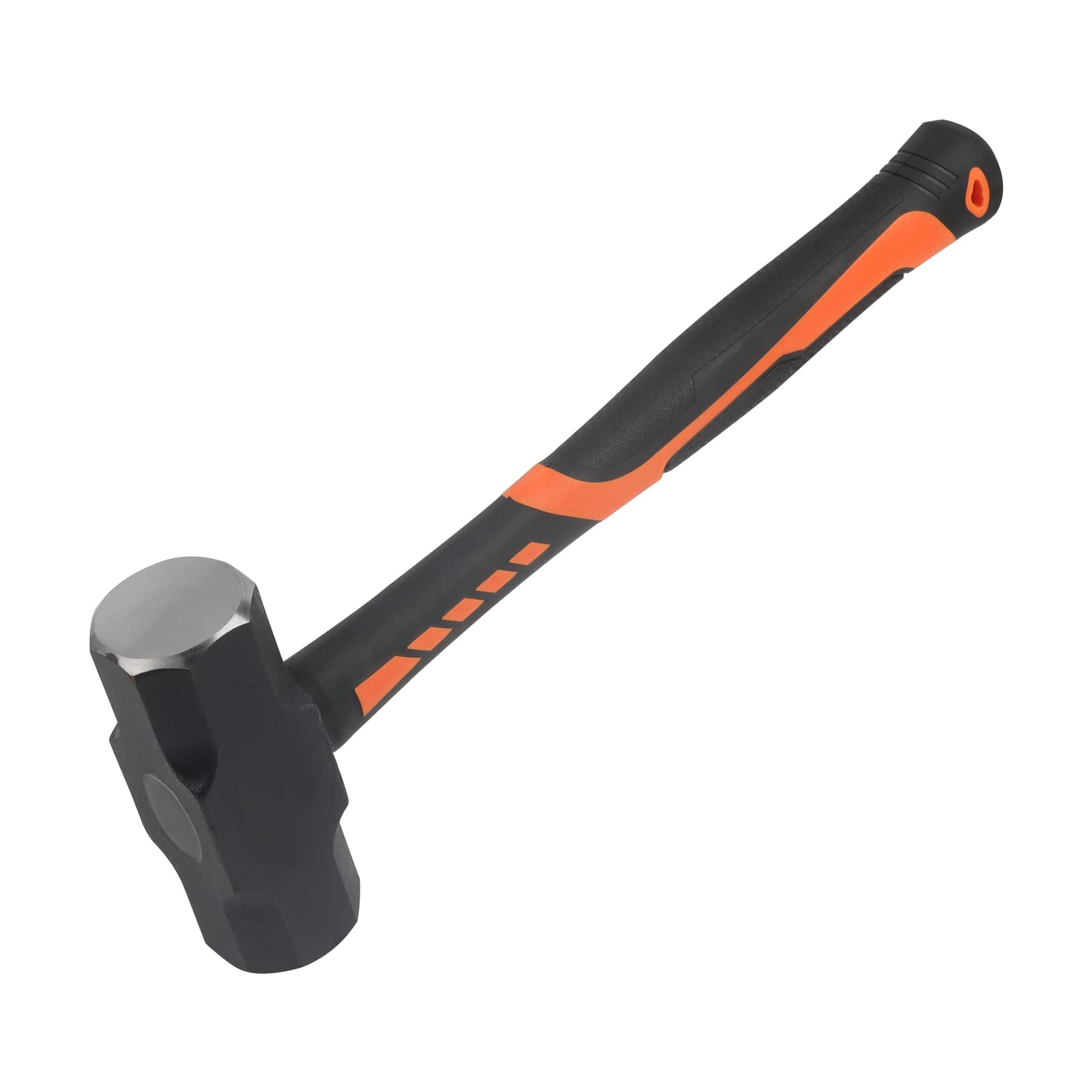 MUKCHAP 1.8kg/4lbs Club Hammer, Sledgehammers Lump Drilling Hammer with Fibreglass Handle for Gardening, Camping, Rock