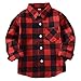 Rainlover Little Boys' Long Sleeve Button Down Plaid Flannel Shirt