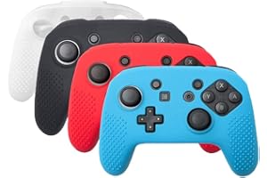 HIPIPOOO Switch Pro Controller Skin 4 Pack Soft Camouflage Silicone Cover Case Skin for Switch Pro Controller (4 Pack)