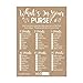 Hadley Designs Hilarious Baby Shower Games Set – 25 What's in Your Purse Baby Shower Game, Fun Sprinkle Themed Bundle Pack of Cards to Play, Gender Neutral and Fun for Boys & Girls (Rustic)