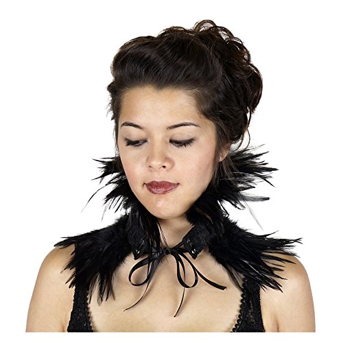 Zucker feather products feather choker, black