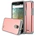 ZTE Sonata 3 Case, RANZ Grey with Rose Gold Hard Impact Dual Layer Shockproof Bumper Case For ZTE Sonata 3 / ZTE Prestige / ZTE Avid Plus / ZTE Chapel / ZTE Maven 2