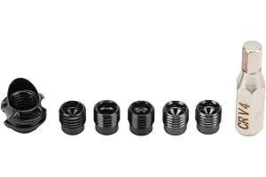 Archery Peep Sight, Aluminum Alloy 45 Degree 37 Degree Peep Sight Compound Bow Peephole Set with 5Pcs Inner Core and Wrench