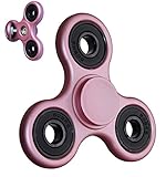 Fidget Spinner, Anti-Anxiety 360 Spinner Hand Spinner Fidget Premium EDC Tri-Spinner Fidget Toy for Kids & Adults Stress Reducer Relieves ADHD Anxiety,Drop Test, Mute Bearing (Rose Gold)