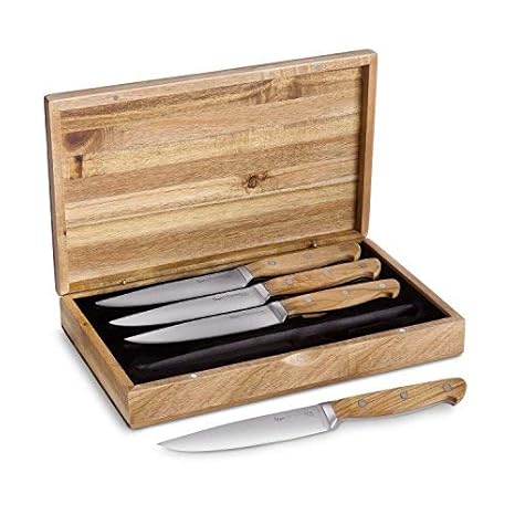 Springlane Kitchen Steakmesser, Stahl, Holz