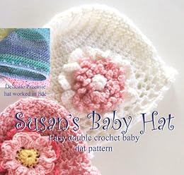 Susan S Simple Baby Hat And Flowers In Preemie And Newborn