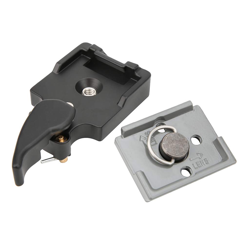 Topiky Quick Release Clamp Holder, Aluminium Alloy Ballhead Quick Release Plate Clamp Adapter Stabilizer Plates for 200PL-14