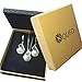 OUFO Necklace and Earrings Jewelry Silver Plated Set for Women 1920s Faux Pearl Pendant Sets for Wedding