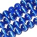 SHG Store 6mm Round Ocean Blue Cat Eye Beads Strand 15 Inch Jewelry Handmade DIY Beads