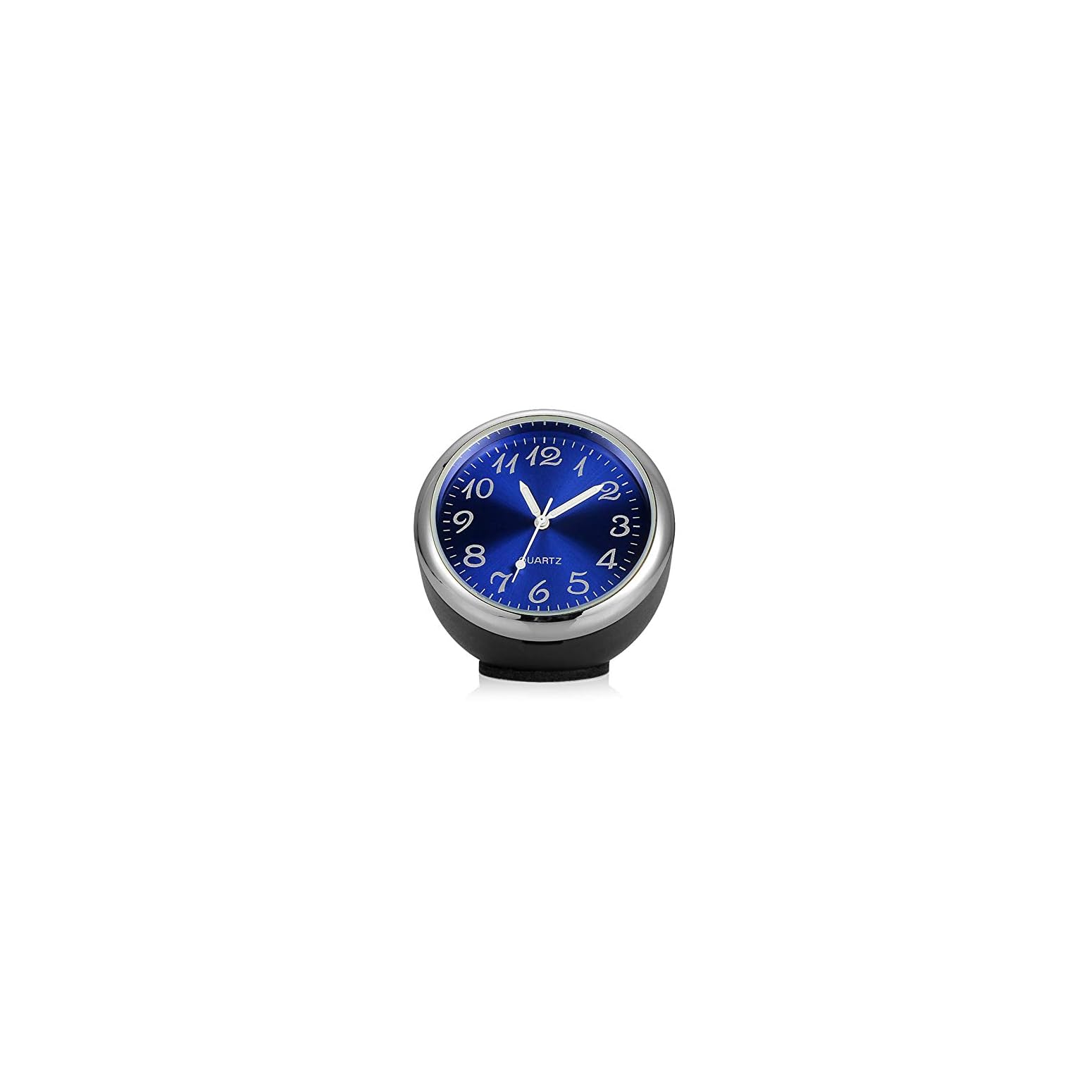 Car Dashboard Clock,Automobile Blue Round Electronic Quartz Clock,High