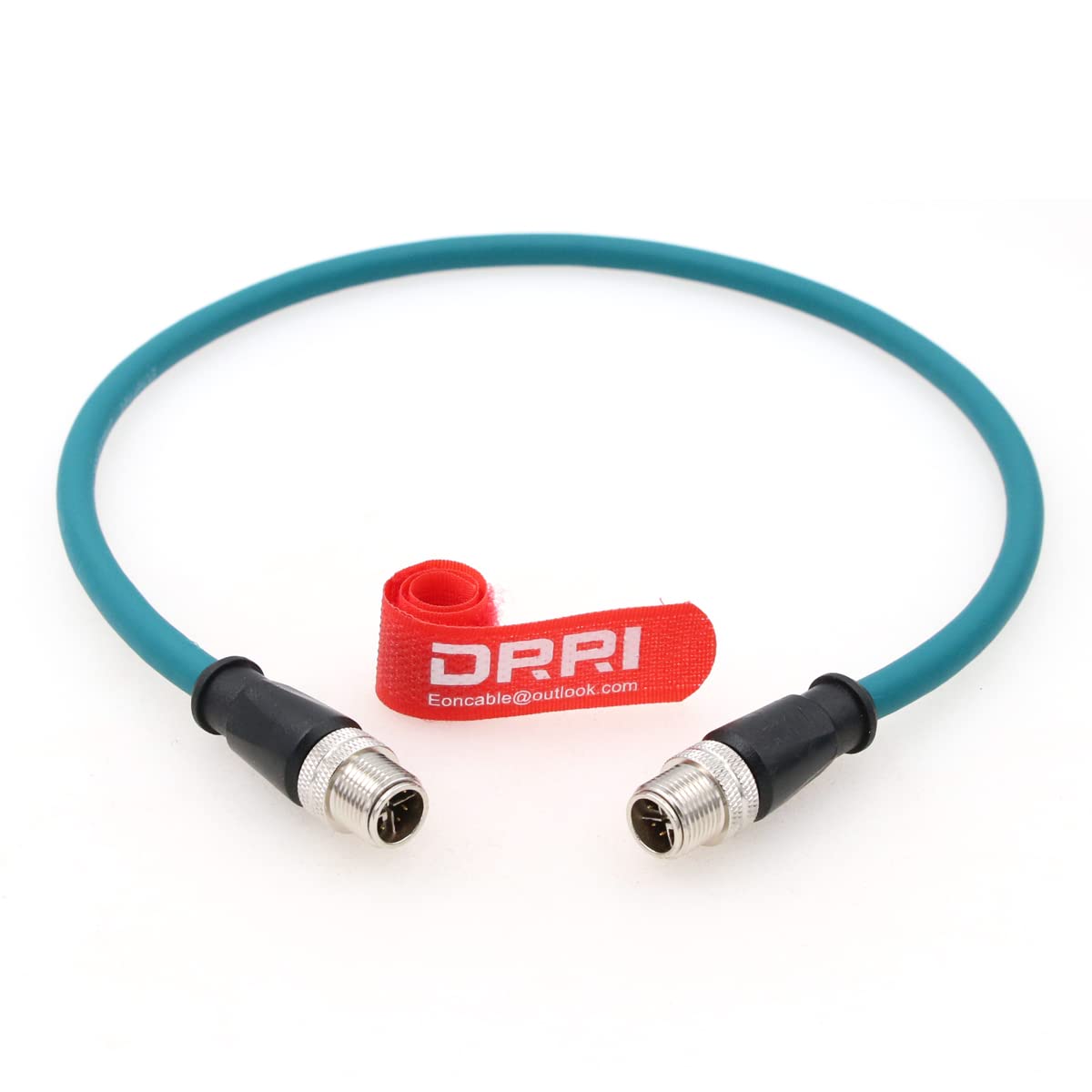 Cognex Cameras DataMan 260 280 370 Barcode Readers M12 X-Coded 8pin Male to M12 X-Coded 8pin Male Gigabit Ethernet Interface Cat7a Cable — image 1