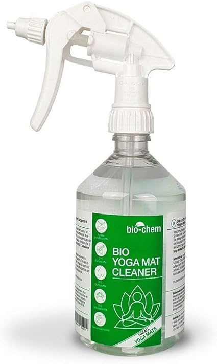 Bio Chem Nettoyant Pour Tapis De Yoga En Plastique En Liege Ou En Textile Elimine Les Salissures Du Tissu En Douceur Et En Profondeur Sans Parfum Ni Colorant Produit Vegane 500 Ml Amazon Fr
