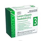 Medline Lemon-Glycerin Swabsticks - 3's, Lmn Glycerine Swabsticks 3S, (3/PACK, 25 PACKS/BOX)