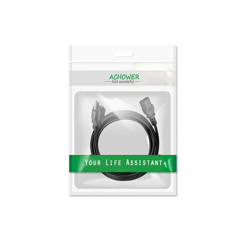 Power Cord Replacement for Sony PlayStation PS3 First Generation(Fat), Xbox 360 1st Generation(Fat) - [UL Listed] 6FT Extension 3 Prong 18 AWG Power Cord Cable