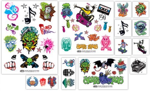 Free Style (50 Pack of Temporary Tattoos)