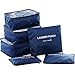 6 Set Packing Cubes,Travel Luggage Organizer-3 Travel Cubes + 3 Pouches