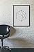 Modern Art Print (Unframed), Geometric Art, Abstract Art Poster, Mid-century Art, Cafe, Industrial, Loft, Hexagon Wire Wall Art, Black and White, 8x10