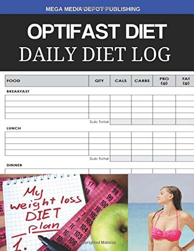 Optifast Diet Daily Diet Log
