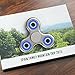 The Anti-Anxiety 360 Spinner Helps Focusing Fidget Toy [3D Figit] Tri-Spinner EDC Focus Toy for Kids & Adults - Best Stress Reducer Relieves ADHD Anxiety Boredom Metal Bearing (Chrome Silver)