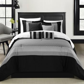 Amazon.com: Chic Home Diamante 8-Piece Comforter Set, King