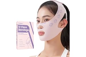 Aoru thored V Line Face Lifting Strap for Jawline - Reusable Slimming Face & Chin Lift Belt, Comfortable V-Shaped Design for Women, Pink,Sleep Friendly