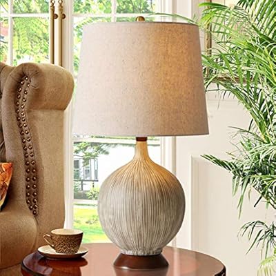 AI XIN SHOP Unique Personalized Table lamp, Creative Coconut Shell Ceramic Bedroom Bedside lamp, Study Desk lamp, Living… 51JNUnyzTWL