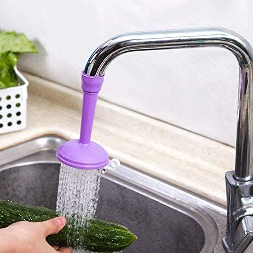 Woogor Flexible Plastic Faucet Nozzle Adapter Water Purifier Saving Tap Aerator Diffuser Kitchen Connector Accessories (Random Colour, Standard Size)