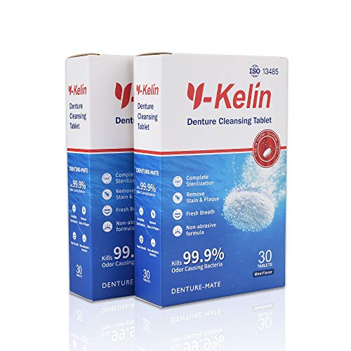 2 Y+Kelin+Denture+Cleanning+Brush+Tablets