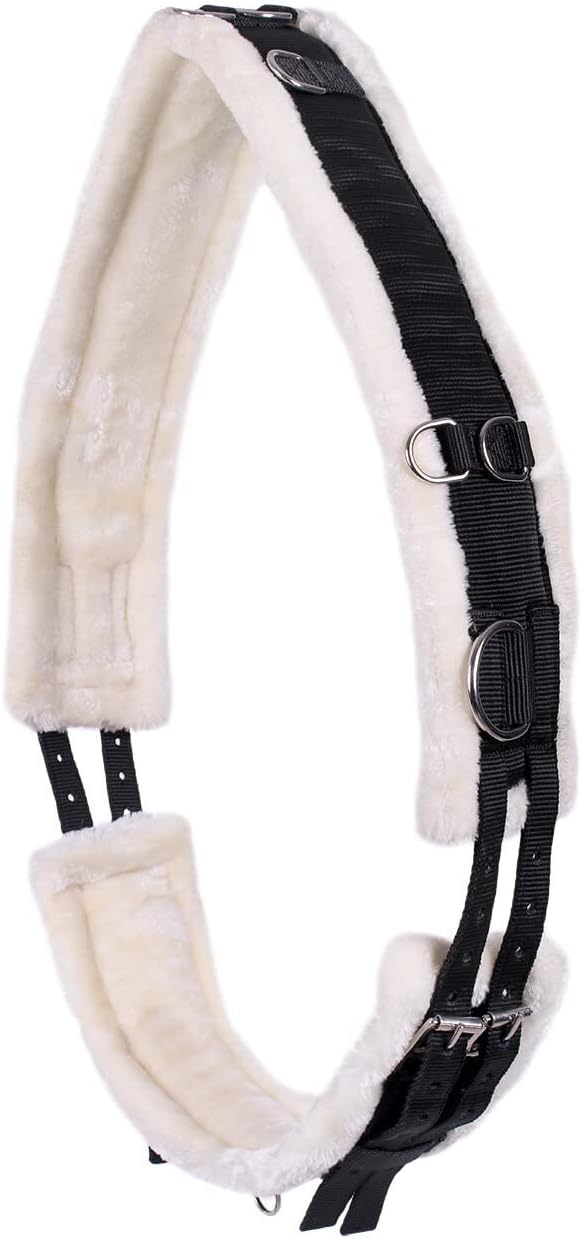 Countrypride HORSE LUNGING ROLLER LUNGING GIRTH FOR HORSE TRAINING SCHOOLING BLACK SIZE SHET-FULL (Pony)