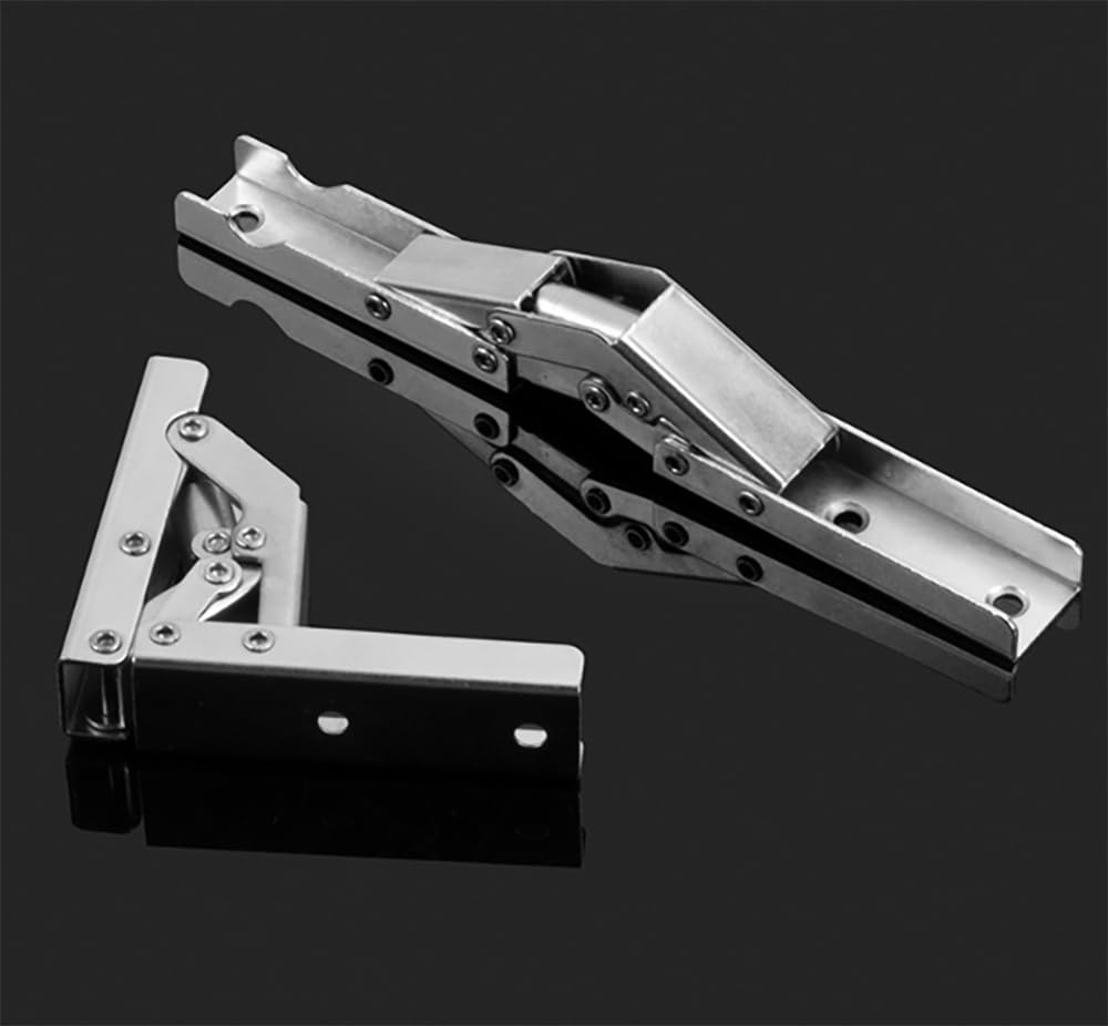 2 Packs of 90 Degree Angle Bracket Support Foldable Display Stand Bracket Folding Door/Shelf Hinge Hidden Bracket Table Frame Furniture Accessories