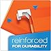 Pendaflex Reinforced Hanging File Folders, Letter Size, Orange, 1/5 Cut, 25/BX (4152 1/5 ORA)