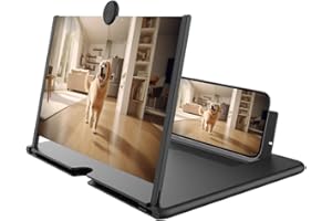 Smartphone Screen Magnifier 3D HD Foldable Amplifier Phone Stand with Adjustable Angle, Mom Dad Family Portable Universal Enl