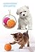 YOUDirect Interactive Dog Toy, Smart Rolling Ball Cat Toy for Kitten Puppy Pet, Magic Roller Ball Mini Robot Cleaner with 4 Covers for Indoor Dirt Dust Collecting