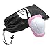 Child Kids Protective Gear Set,Knee and Elbow Pads with Wrist Guards Toddler for Multi-sports Cycling ,Bike,Rollerblading, Skating, Volleyball (Pink)