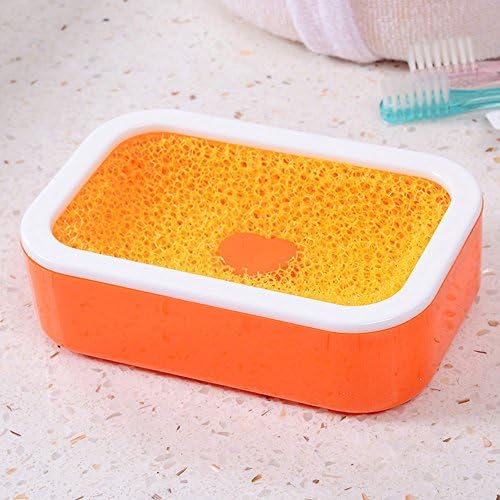 Molivs Plastic Soap Box,Dish,Soap Container, Keeps Soap Dry,Easy Cleaning,Drain